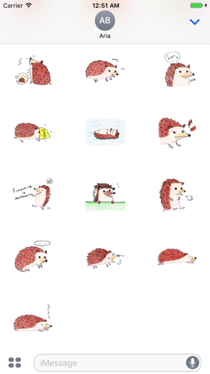 Adorable Hedgehog - HedgMoji Emoji Sticker(圖3)-速報App