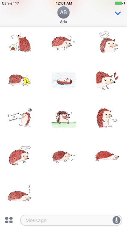 Adorable Hedgehog - HedgMoji Emoji Sticker