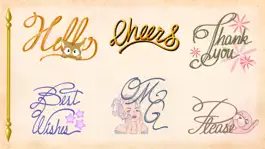 Game screenshot Cursive Script Stickers apk