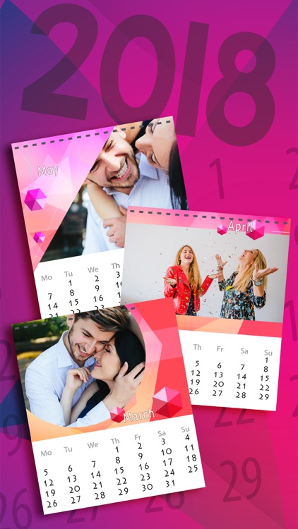 New Year Photo Calendar 2018
