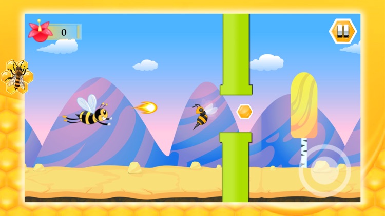 Flying Bee Honey Action Game screenshot-3