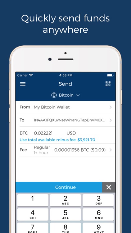 Blockchain Wallet: Bitcoin screenshot-3