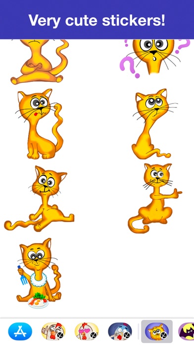 Red-headed cat - Cute stickers screenshot 4