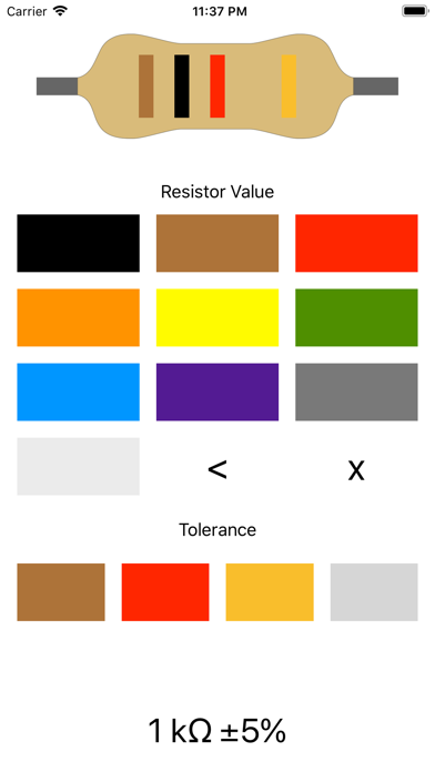 How to cancel & delete Resistor - Color Codes from iphone & ipad 1