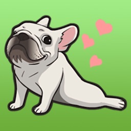 Cute French Bulldog Stickers