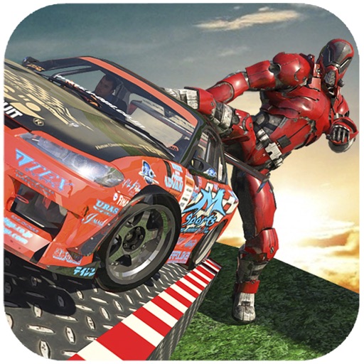 Robot Chase Car Stunts iOS App