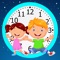 Clock Learning for kids helps your kids in early years learn how to read the analog clocks and tell the time in daily life