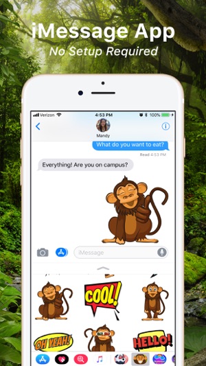 Monkey Emoji Texting Stickers(圖2)-速報App