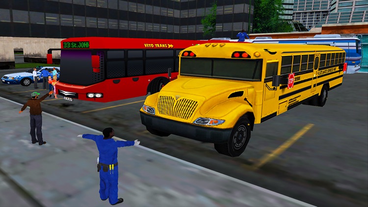 Coach Bus Driving Transport 3D screenshot-3