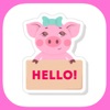 Pink Piggy Stickers