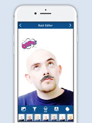 Screenshot 5 Bald Editor : Hipster Style iphone