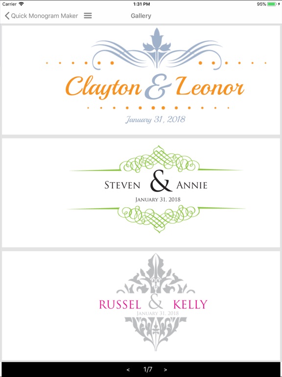 quick monogram maker app