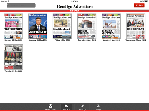 Bendigo Advertiser eEdition screenshot 2