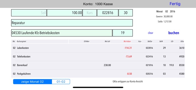 Buchhaltung für iPad & iPhone(圖2)-速報App