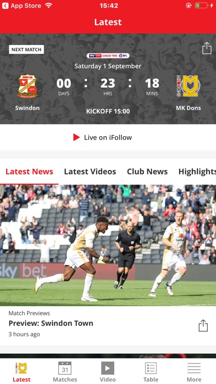 MK Dons Official App