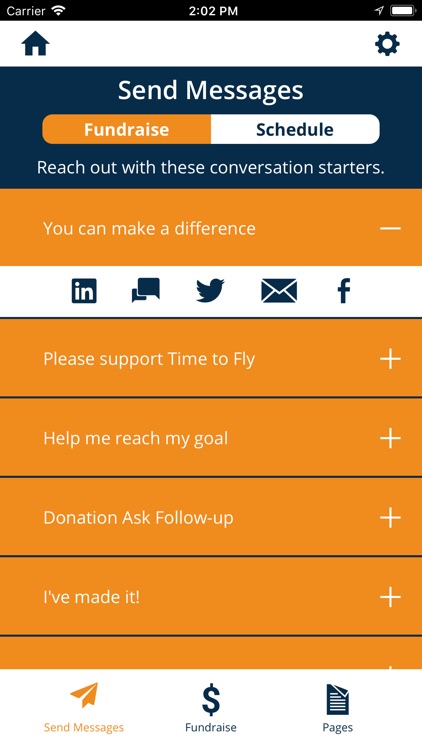 Time to Fly benefiting CCRF