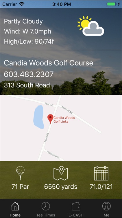 Candia Woods Golf Tee Times