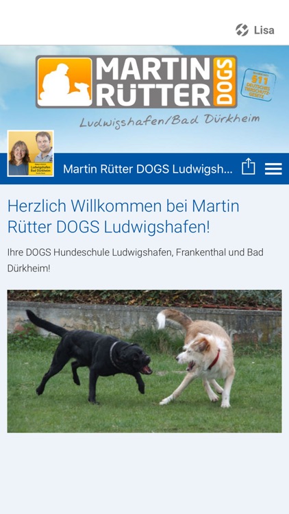 Zentrum Menschen Hund