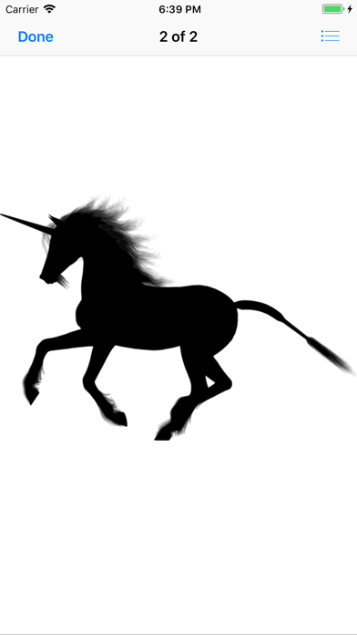 Silhouette Unicorn Stickers screenshot 3
