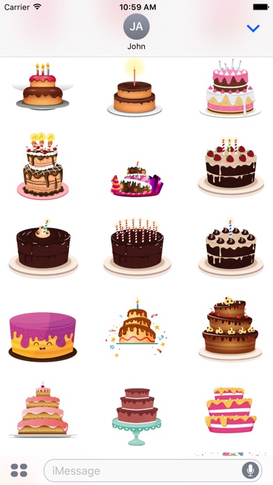 Birthday Cake Builder Sticker screenshot 3