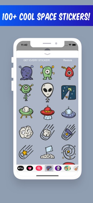 Space Stickers - for iMessage