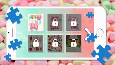 Cute Candy Sweet & Jelly Jigsaw Puzzle screenshot 2