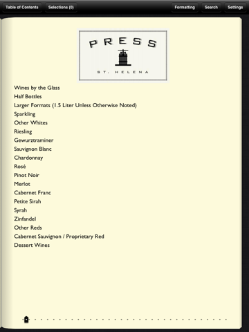 Press Wine List screenshot 2