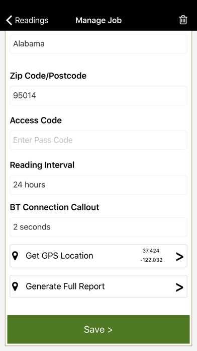 Protimeter BLE screenshot 3