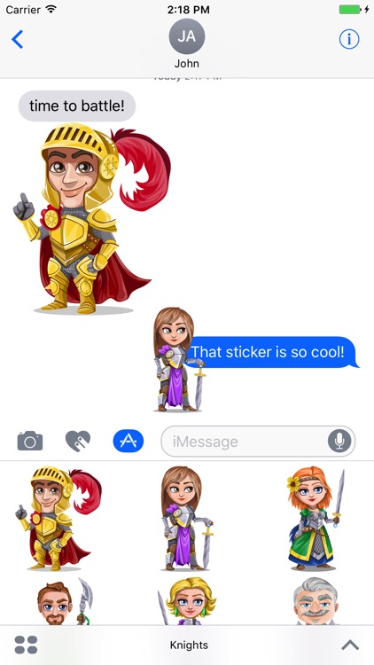 Medieval Knights Stickers