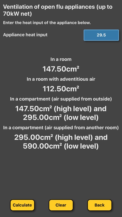 Ventilation Calc - Natural Gas