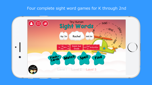 Tiny Human Sight Words(圖1)-速報App