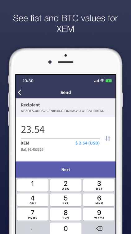 NEM Meteor Wallet screenshot-3
