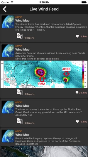 Wind Map: 3D Hurricane Tracker(圖3)-速報App