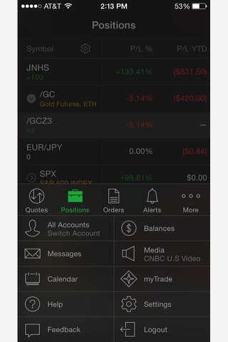 TD Ameritrade Mobile Trader screenshot 2