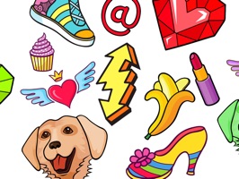 100 Stickers! Girly Love Deco