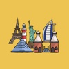 World Monuments Stickers
