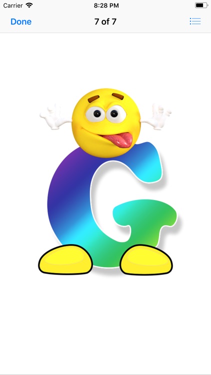 Smiley Face Alphabet Stickers screenshot-8