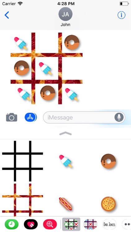 Tic Tac Toe Stickers & Game