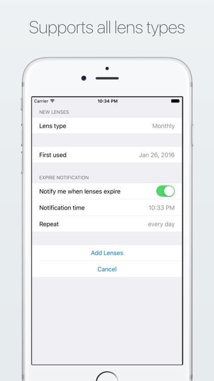 Contact Lens Pro Reminder and Tracker screenshot-4