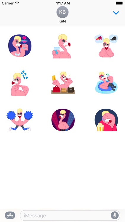 Animated Charming Flamingo