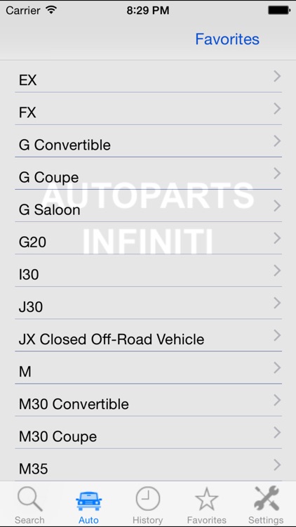 Autoparts for Infiniti screenshot-4