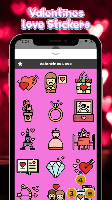 Valentines Love Emoji screenshot 2