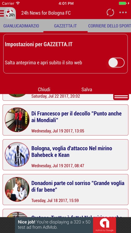 24h News for Bologna FC