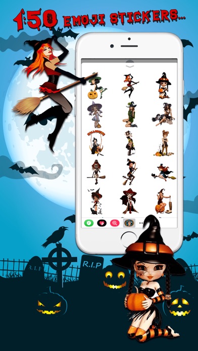 Halloween Sexy Witch Stickers screenshot 2