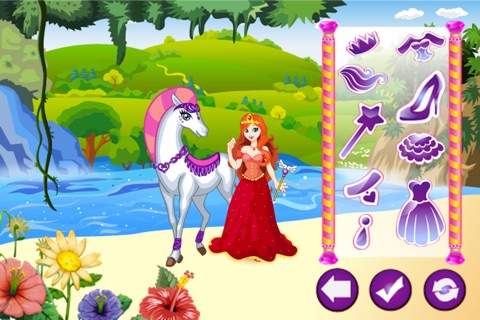 White Horse Dressup Princess screenshot 3
