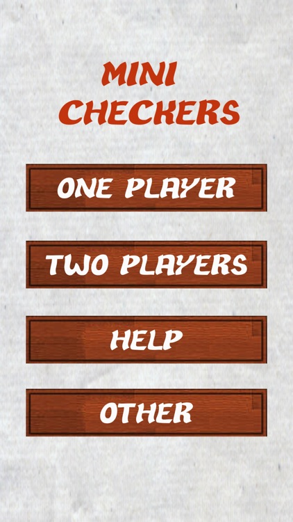 Mini Checkers Game