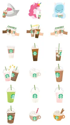 Captura 2 Starbucks Stickers iphone