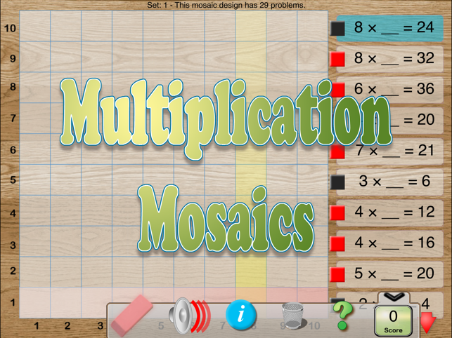 Multiplication Mosaics(圖1)-速報App