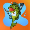 Bass Fishing Emoji Stickers