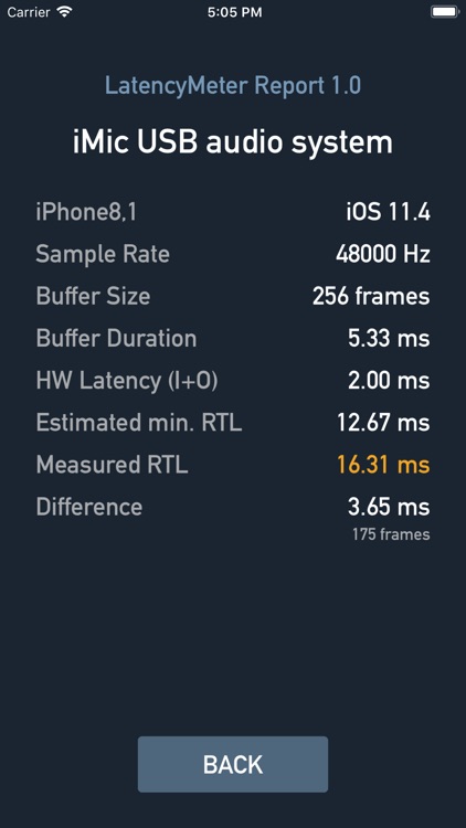 Round Trip Latency Meter